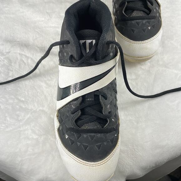 Nike Force Air Trout 6 Pro AT3441-002 Baseball Shoes 4.5 Unisex EUC Black White - Picture 10 of 11